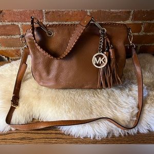 Michael Kors Leather Hobo Crossbody